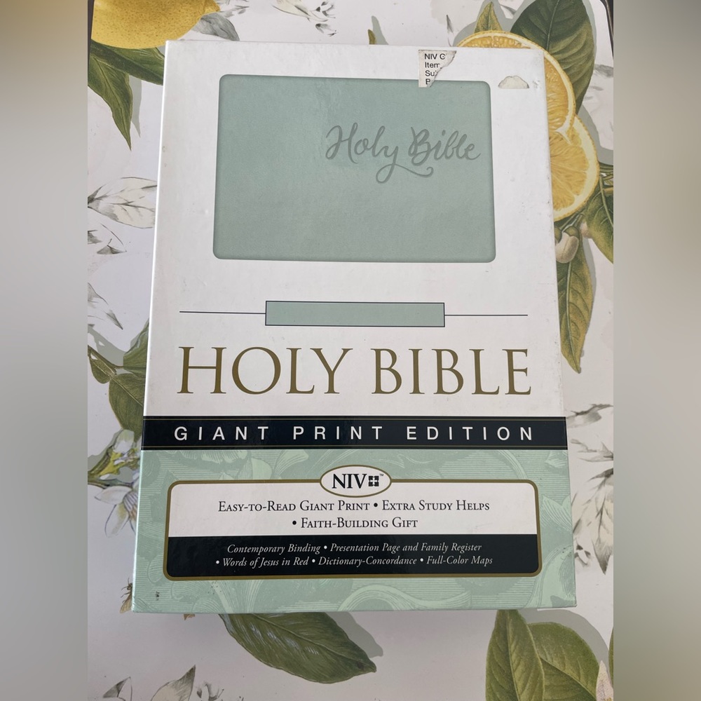 Teal Holy Bible